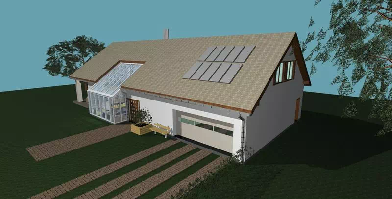 Projekt domu ekologicznego 7